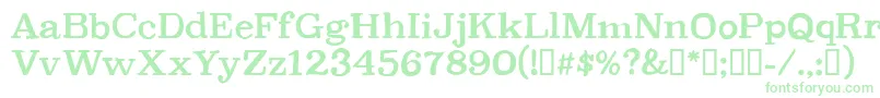 CfpetersonpersonalRegular Font – Green Fonts on White Background