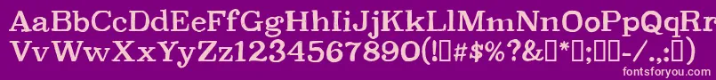 CfpetersonpersonalRegular Font – Pink Fonts on Purple Background