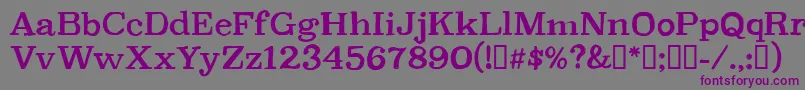 CfpetersonpersonalRegular Font – Purple Fonts on Gray Background