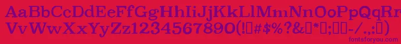 CfpetersonpersonalRegular-Schriftart – Violette Schriften auf rotem Hintergrund