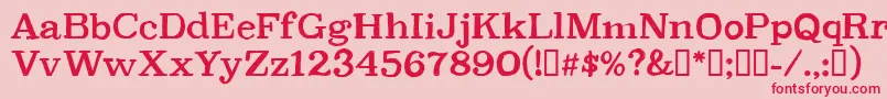 Шрифт CfpetersonpersonalRegular – красные шрифты на розовом фоне