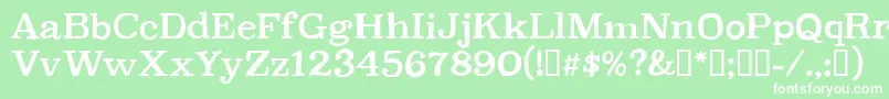 CfpetersonpersonalRegular Font – White Fonts on Green Background