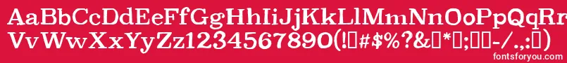 CfpetersonpersonalRegular Font – White Fonts on Red Background