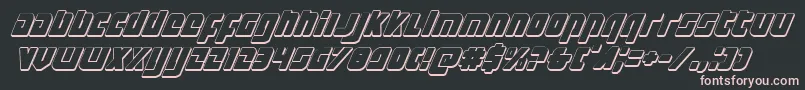 Exoplanet3Dital Font – Pink Fonts on Black Background