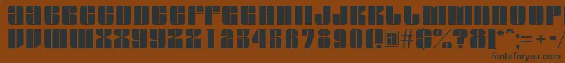 AGlobus Font – Black Fonts on Brown Background