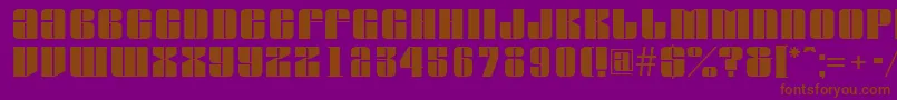 AGlobus Font – Brown Fonts on Purple Background