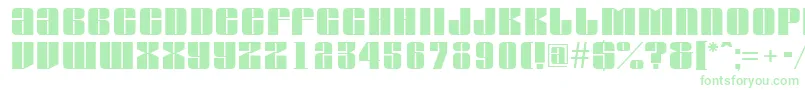 AGlobus Font – Green Fonts on White Background