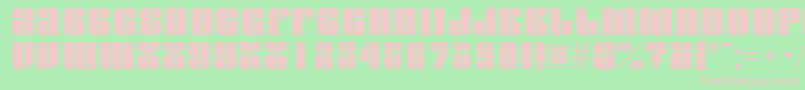 AGlobus Font – Pink Fonts on Green Background