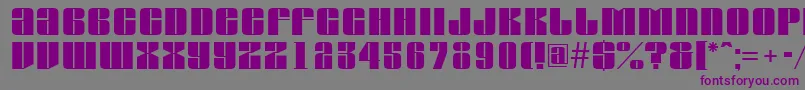 AGlobus Font – Purple Fonts on Gray Background