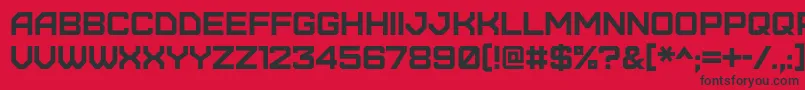 Furore Font – Black Fonts on Red Background