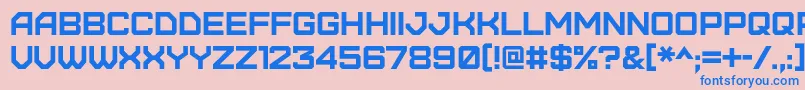 Furore Font – Blue Fonts on Pink Background