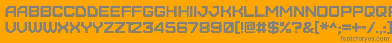 フォントFurore – オレンジの背景に灰色の文字