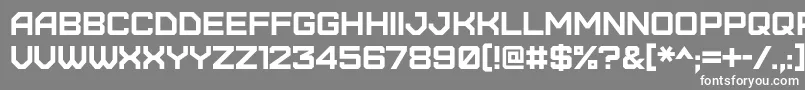 フォントFurore – 灰色の背景に白い文字