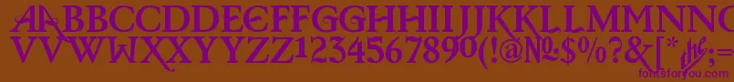 More about BarisCerinRegular Font BarisCerinRegular Font – Purple Fonts on Brown Background