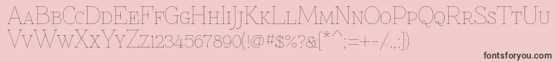 Znikomitsc Font – Black Fonts on Pink Background