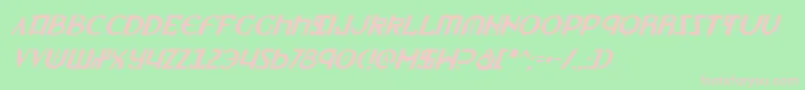 LionheartItalic Font – Pink Fonts on Green Background