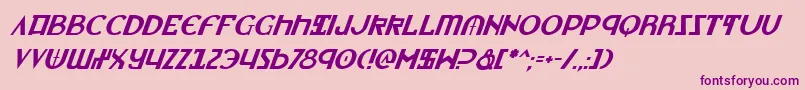 LionheartItalic Font – Purple Fonts on Pink Background