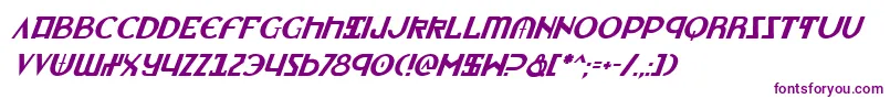 LionheartItalic Font – Purple Fonts on White Background