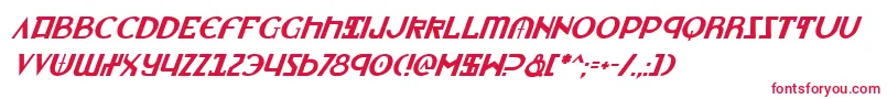 LionheartItalic-Schriftart – Rote Schriften auf weißem Hintergrund