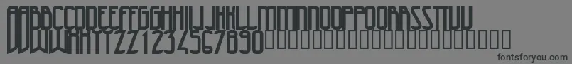 フォント47Bold – 黒い文字の灰色の背景