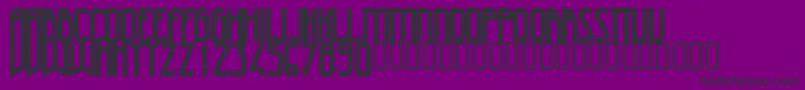 Шрифт 47Bold – чёрные шрифты на фиолетовом фоне