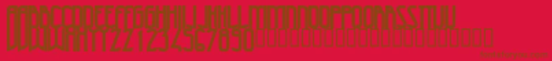 47Bold Font – Brown Fonts on Red Background