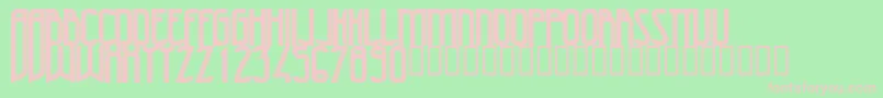 47Bold Font – Pink Fonts on Green Background