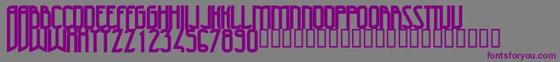 47Bold-Schriftart – Violette Schriften auf grauem Hintergrund