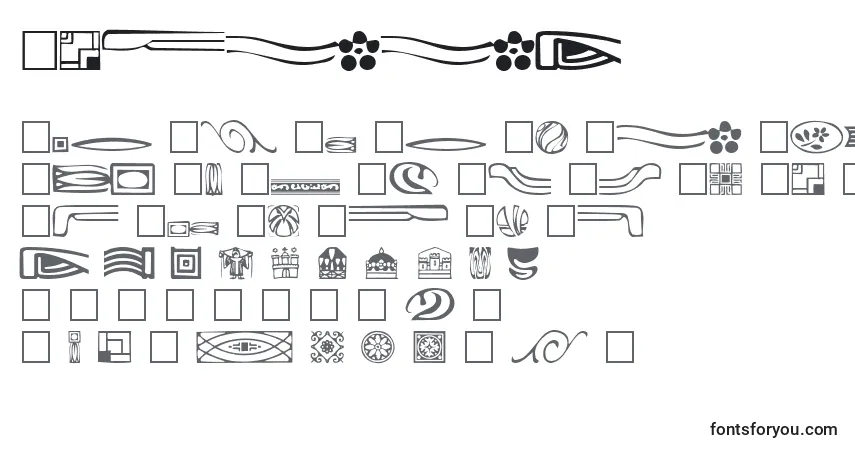 Czcionka Griff1 – alfabet, cyfry, specjalne znaki