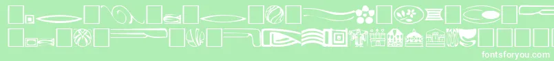 Griff1 Font – White Fonts on Green Background