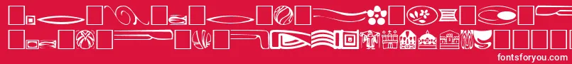 fuente Griff1 – Fuentes Blancas Sobre Fondo Rojo