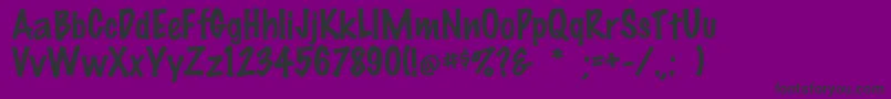 Felttip Font – Black Fonts on Purple Background