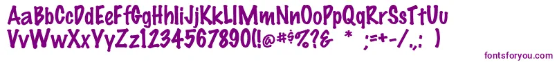 Felttip-fontti – violetit fontit