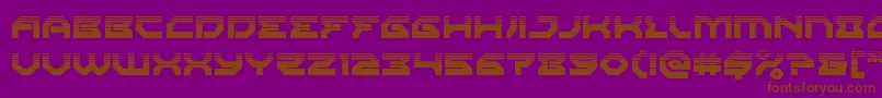 Xenodemonhalftone Font – Brown Fonts on Purple Background