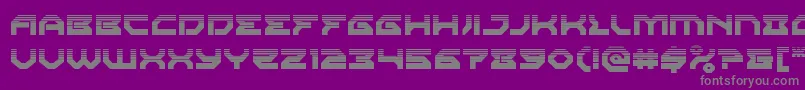 Czcionka Xenodemonhalftone – szare czcionki na fioletowym tle
