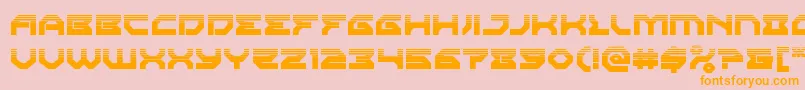 fuente Xenodemonhalftone – Fuentes Naranjas Sobre Fondo Rosa
