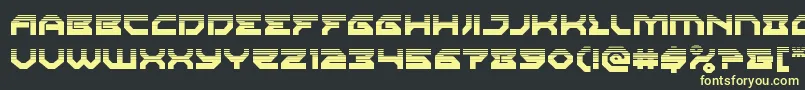 Xenodemonhalftone Font – Yellow Fonts on Black Background