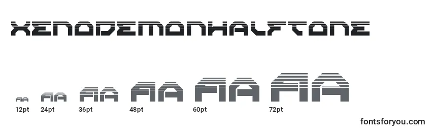 Xenodemonhalftone Font Sizes