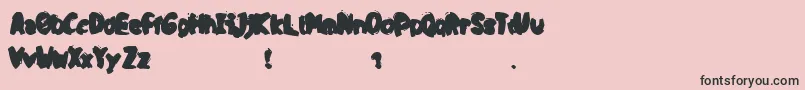 OpaPuk Font – Black Fonts on Pink Background