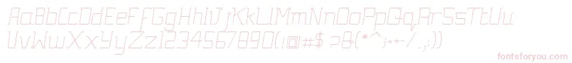 GutsyBoldItalic Font – Pink Fonts on White Background