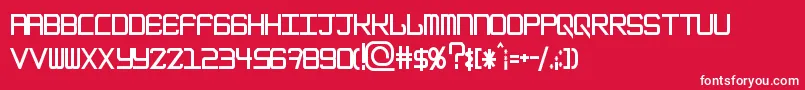 EpicenterBold Font – White Fonts on Red Background