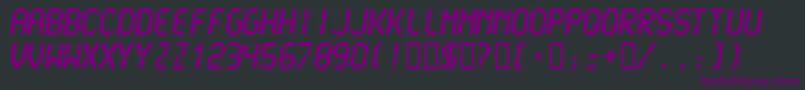 LcdmonoUltra Font – Purple Fonts on Black Background