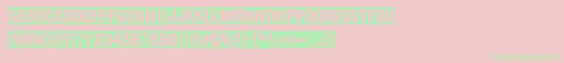 DharmaPunk2 Font – Green Fonts on Pink Background