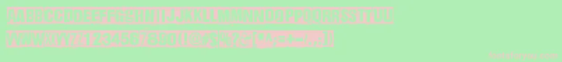 DharmaPunk2 Font – Pink Fonts on Green Background