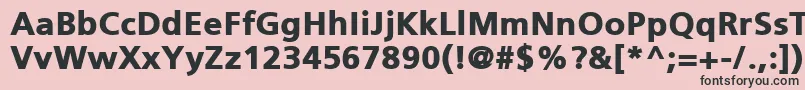 PfcatalogBlackUnicode Font – Black Fonts on Pink Background