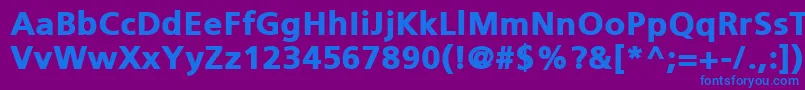 fuente PfcatalogBlackUnicode – Fuentes Azules Sobre Fondo Morado