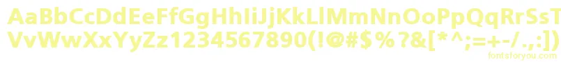 Police PfcatalogBlackUnicode – polices jaunes