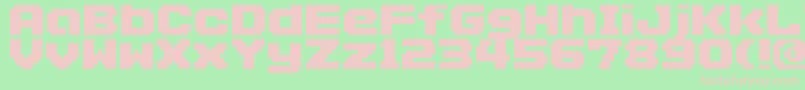 フォントAddlg – 緑の背景にピンクのフォント