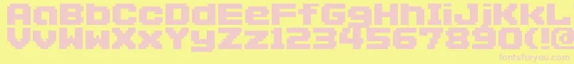Addlg Font – Pink Fonts on Yellow Background