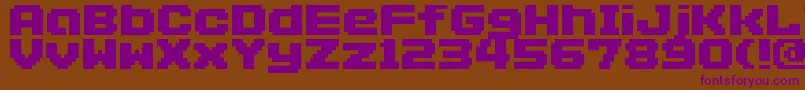 Addlg Font – Purple Fonts on Brown Background
